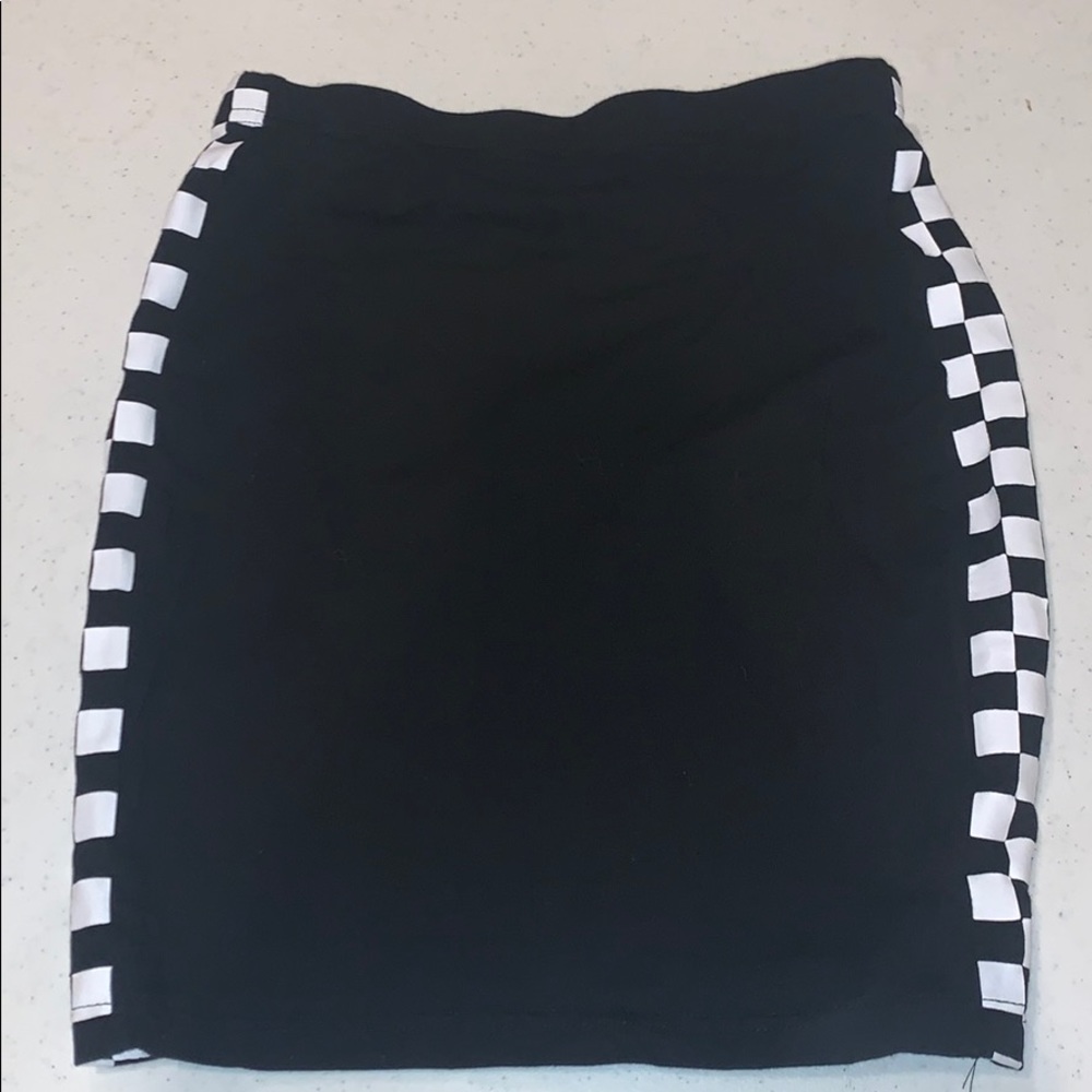 checkered skirt